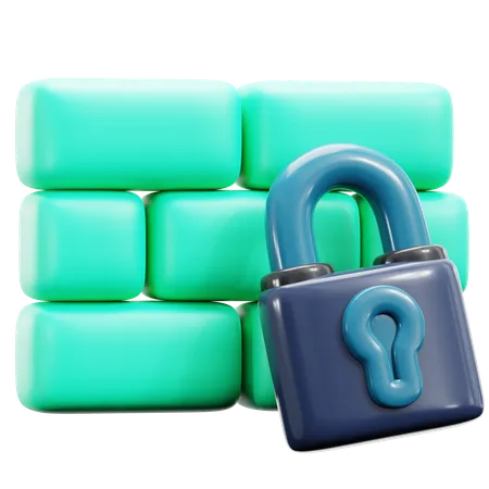 Wall Encryption  3D Icon