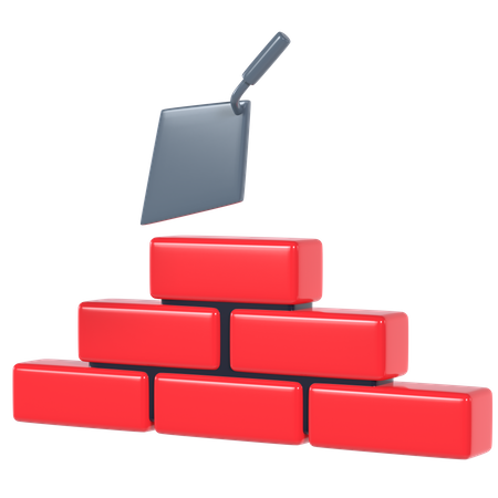 Wall Foundation  3D Icon