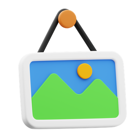 Wall Picture  3D Icon