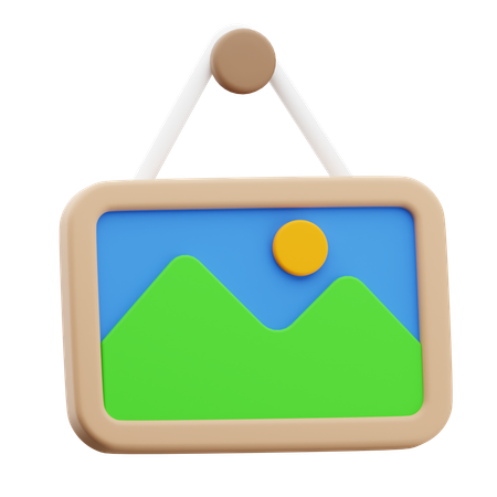 Wall Picture  3D Icon