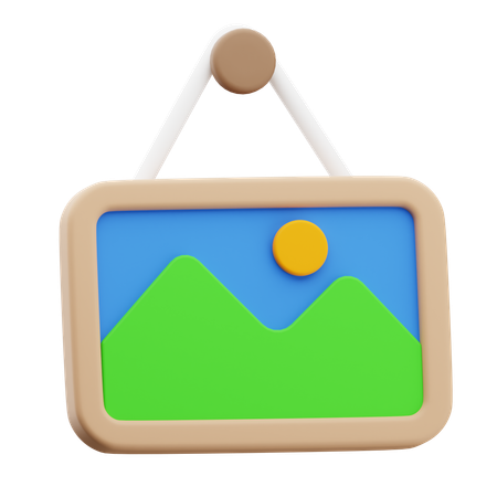 Wall Picture  3D Icon