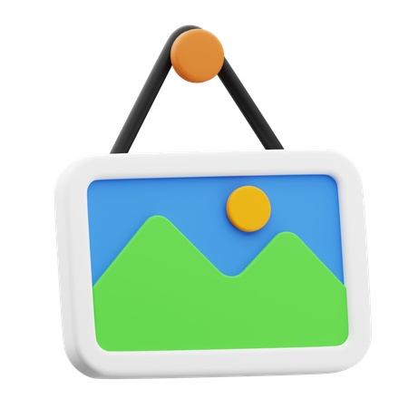 Wall Picture  3D Icon
