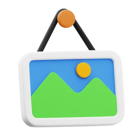 Wall Picture  3D Icon