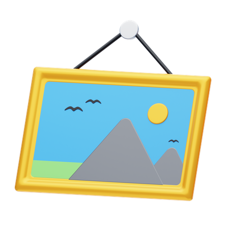 Wall Picture  3D Icon