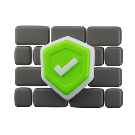 Wall Protection  3D Icon