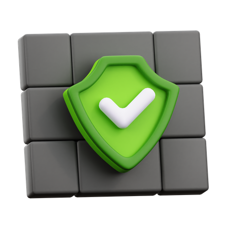 Wall Protection  3D Icon