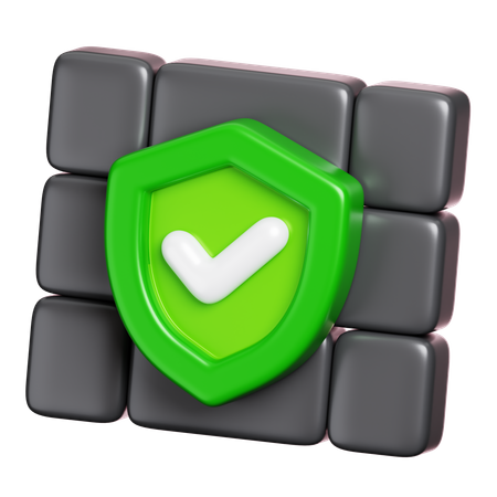 Wall Protection  3D Icon