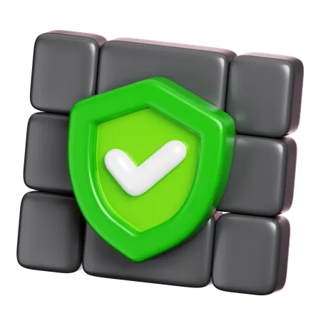 Wall Protection  3D Icon