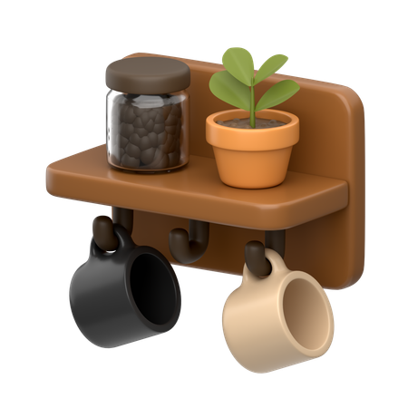 Wall Shelf  3D Icon