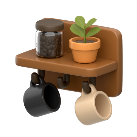 Wall Shelf  3D Icon