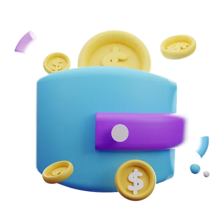 Money Coins Dollars 3 D Icon 3D Icon