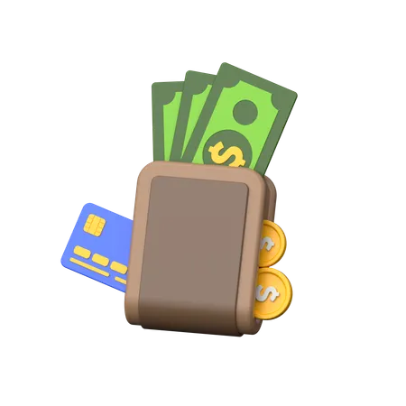 Wallet 3 D Icon Symbolizing Digital Or Physical Storage Of Money Cards And Personal Belongings Representing Financial Management And Organization 3D Icon