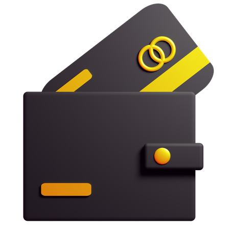 Wallet and Mastercard  3D Icon