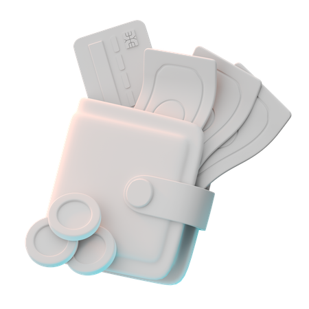 財布  3D Icon