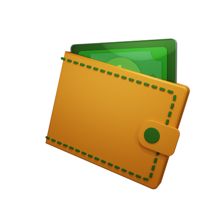 財布  3D Icon