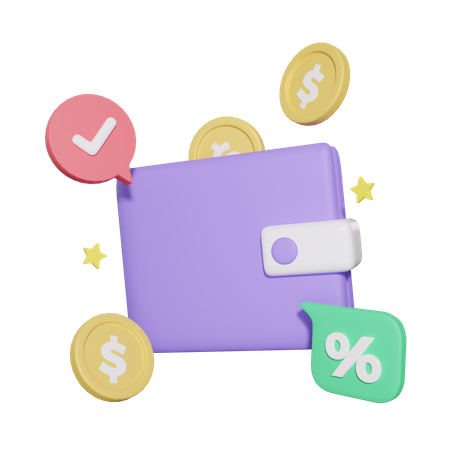 Wallet  3D Icon