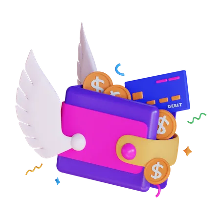 Wallet  3D Illustration