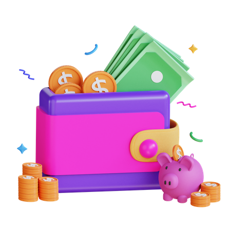 Wallet  3D Illustration