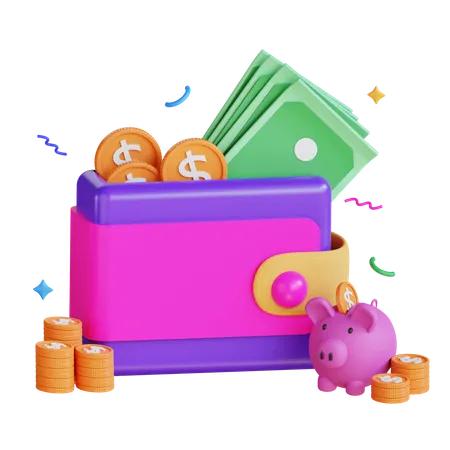 Wallet  3D Illustration