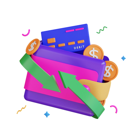 Wallet  3D Illustration