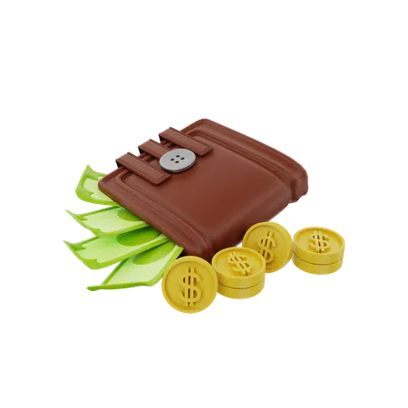 Wallet  3D Illustration