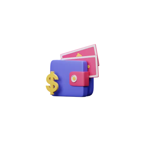 Wallet  3D Illustration