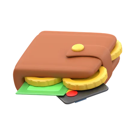 Wallet  3D Illustration