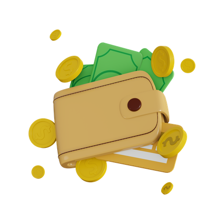 Wallet  3D Illustration