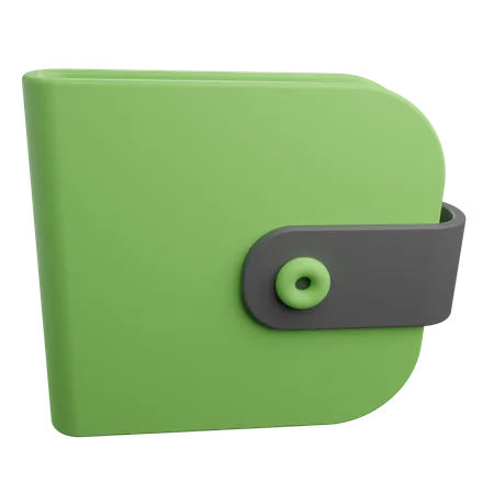3 D Illustration Of Green Wallet It Can Use For Web Or Apps And Many More Purpose 3D Illustration