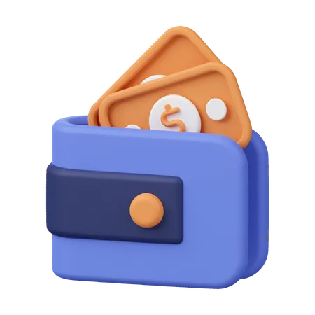 Wallet 3 D Icon Design 3D Icon