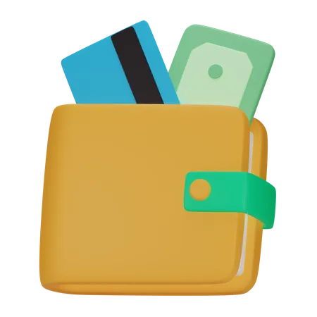 Wallet 3 D Financial 3D Icon