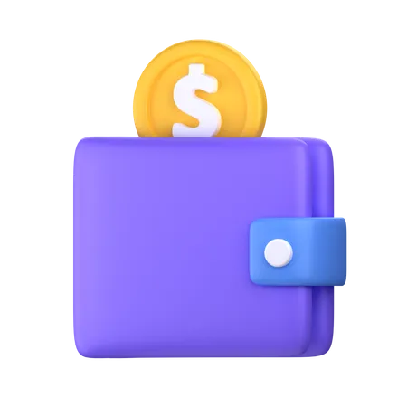 Wallet 3 D Icon Perfect For Finance Element 3D Icon