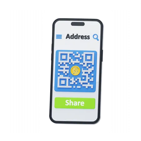 Wallet-Adresse  3D Icon