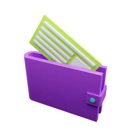 Wallet And Card  3D Icon