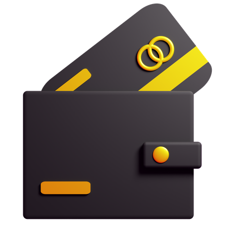 Wallet and Mastercard  3D Icon