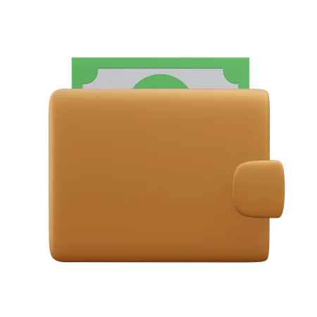 Wallet And Money Money Currency Icon Illustration 3D Icon