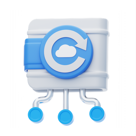 Wallet Backup  3D Icon