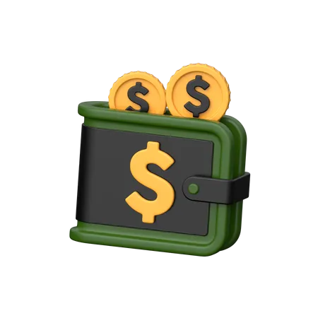 Wallet Balance 3 D Icon Representing Remaining Funds Financial Status And Account Balance Symbolizing Budget Management And Monetary Control 3D Icon