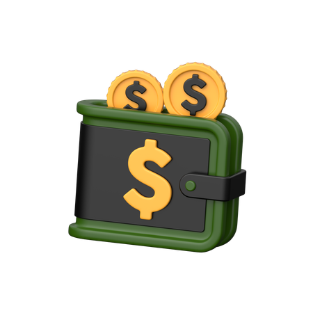 Wallet Balance  3D Icon