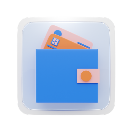 ウォレットカード  3D Icon