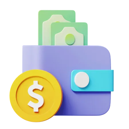 Wallet Cash  3D Icon