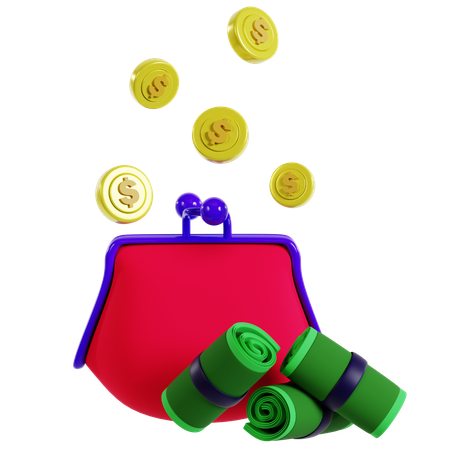 Wallet Cash Flow  3D Icon