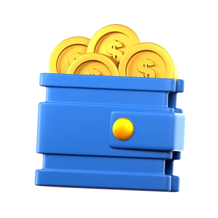 Wallet Dollar  3D Icon