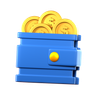 3d dollar wallet emoji