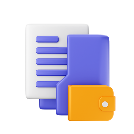 Wallet Folder  3D Icon