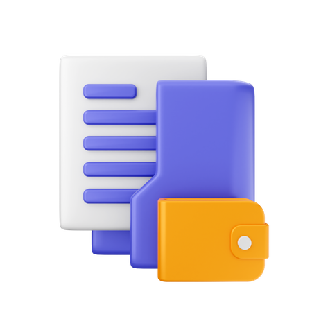 Wallet Folder  3D Icon