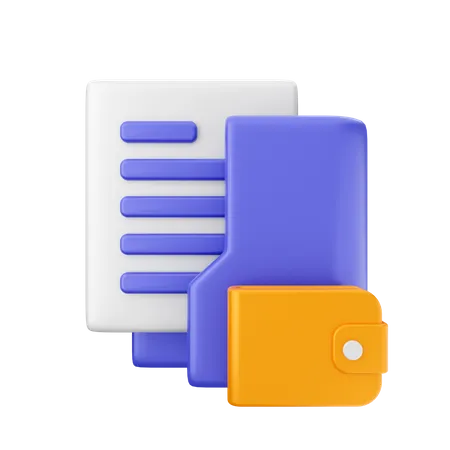 Wallet Folder  3D Icon