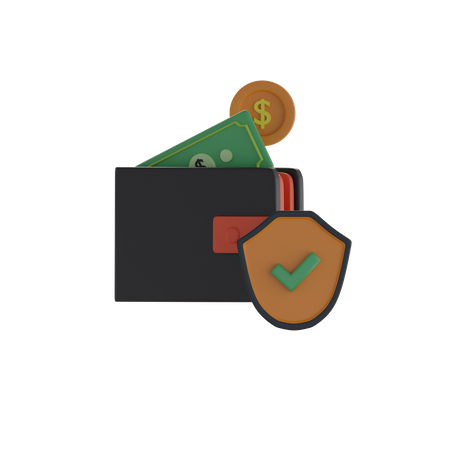 Wallet - Free Security  3D Icon