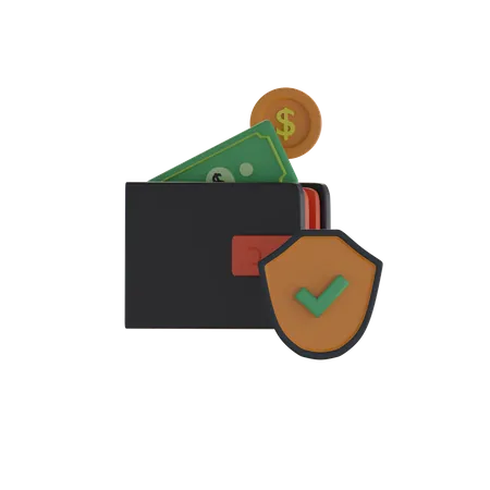 Wallet - Free Security  3D Icon