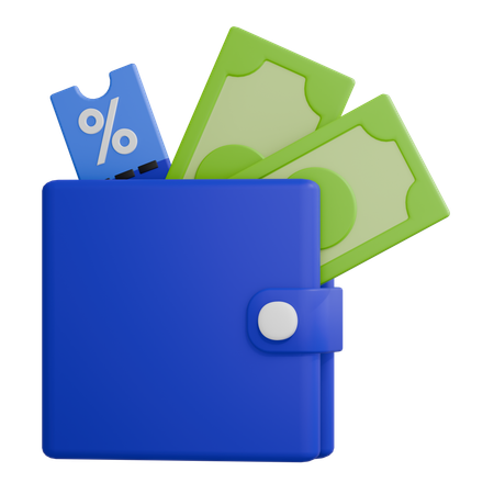 Wallet Money  3D Icon